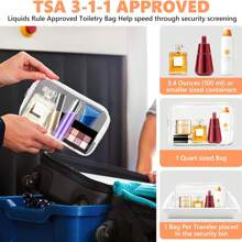 3件套防水透明化妆包，夏季度假旅行必备 - 轻便多功能拉链袋，适合收纳女士洗漱用品和配件，可用作旅行收纳包或化妆包 - 白色 - 查看 4