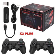X2 PLUS Home Video Game Console Portable Retro 3D Games Stick Box GD10 TV 4K Lite USB Games - Negro - Ver 1