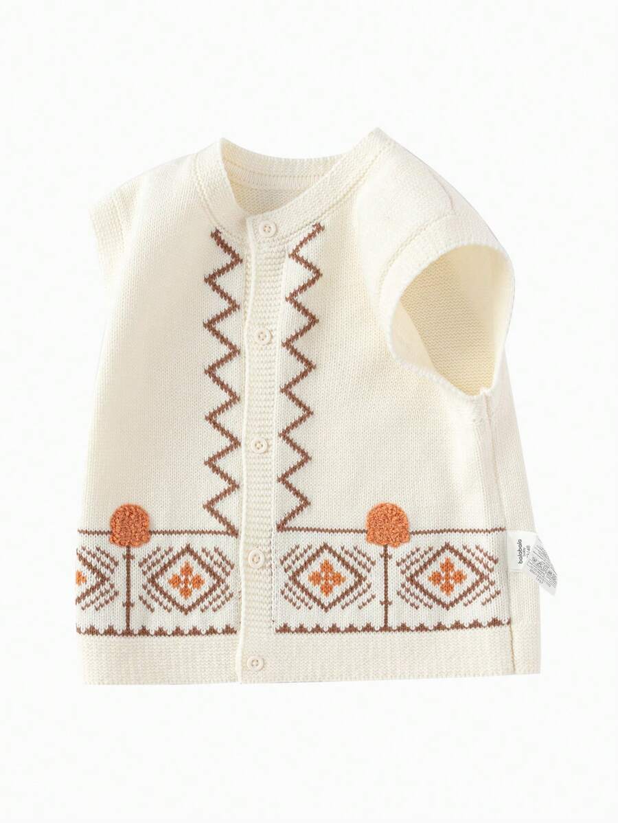 Balabala Boys' Knitted Vest For Spring/Fall, Casual Style