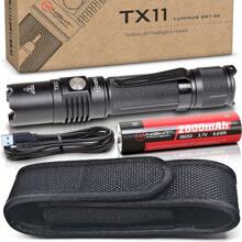 NP NIGHT PROVISION TX11 Tactical Flashlight Torch And USB Rechargeable Battery Luminous SST-40 LED 1600 Lumen With Holster - Tx11-u(StandardHolster)1 - View 1