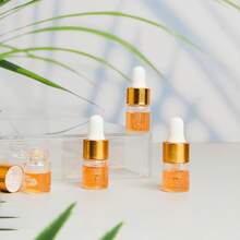 10pcs Mini Glass Dropper Bottles, 0.07oz Large Capacity, Gold Clear Essential Oil Small Bottles, Small Tincture Sample Containers, Capped Perfume Liquid Bottles, Travel Size, Hand Wash Only, Unscented, Round, Portable Accessory Storage - Multicolor - View 7