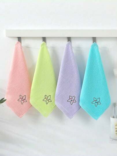 Super Soft Small Towel, 25*25cm, Baby & Kids Face Towel, Multi-Functional Handkerchief/Washcloth, Super Absorbent & Soft, Suitable For Infants, Boys & Girls - Perfect For Face, Drool, Feeding,School,Back To School,Travel,Travel Essentials,Home Essentials,Towel,Skin Care