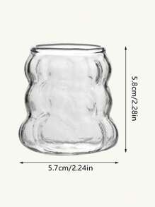耐热高硼硅玻璃杯配果汁杯 - 無色 - 查看 6