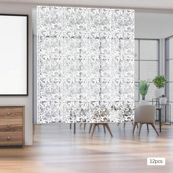 12 pièces 40x40CM écran cloison murale diviseur de pièce écran de confidentialité rideau de séparation de pièce