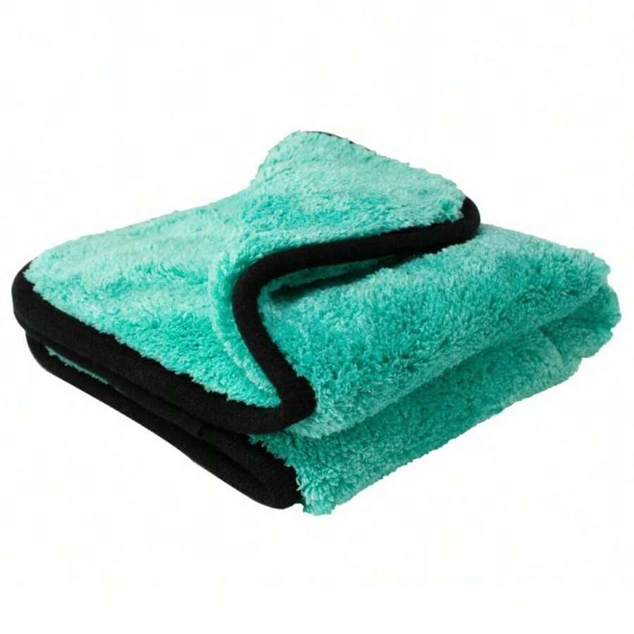 Car Portable Coral Velvet Towel 1200GSM Super Soft Premium Microfiber Drying Cltoth Ultra Absorbancy Aqua Deluxe Car Wash Towel