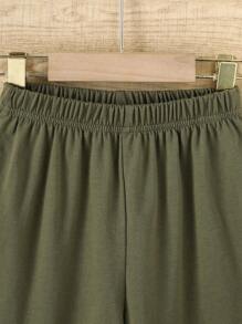 2 Stücke/Set Jungen Dinosaurier Allover-Muster Ärmelloses Top + einfarbige Lässig Shorts Set, Sommer - Verschiedenfarbig - Übersicht 5