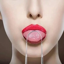 Stainless Steel Tongue Cleaner, Oral Tongue Coating Removal Tool, Safe Curved Design, Gentle Cleaning, Helps Reduce Mouth Odor, Flexible Oral Hygiene Instrument