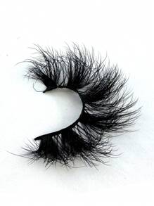 Long Lashes!7 Pairs Extension Thick Long Reusable Extended Makeup Lashes 9D Faux Mink False Eyelashes, Multi-Layered Curly & Fluffy, Soft & Voluminous Drama Messy Mink Lashes, 18-25mm Ultra Long & Dense, Handmade Suitable For Beginners, Comfortable - Black - View 7