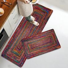 1 buah Karpet Gaya Bohemian, Permukaan Lembut dan Mewah, Dekorasi Rumah, Keset Kamar Mandi, Keset Dapur, Keset Pintu Masuk, Keset Lantai Nyaman Anti-Lelah, Desain Sederhana Mewah, Rilekskan Kaki, Meredakan Kelelahan, Dekorasi Ruangan, Aksesoris Kamar Mandi, Dekorasi Kamar Mandi dan Dapur untuk Kembali ke Sekolah - MultiWarna - View 6