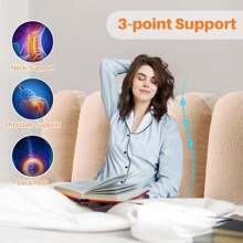 Luxurious Double-Sided Velvet Bed Rest Pillow With Ergonomic Support & Machine Washable Design - Perfect For Home, Bedroom, Living Room, And Office Use, Luxurious Teddy Bed Headboard Cover Bed Headboard Cover Bedside Backrest Cushion Upholstered Bed Head Cover Double King Size - Creamy white + milk tea color - 查看 5