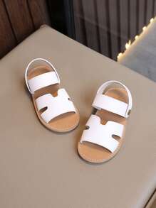 2025 新款夏季儿童凉鞋，软底防滑幼儿沙滩鞋，时尚宝宝婴儿凉鞋，男童女童 - 白色 - 查看 4