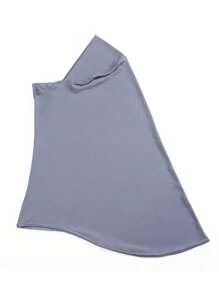 可定制 Hijab 斋月女士头巾，多色纯色边缘卷边女士头巾，帽子