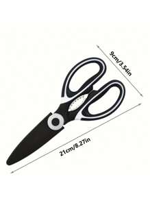 1入組/2入組廚房刀，多功能不銹鋼強力剪刀，適用於鴨、魚和肉雞骨剪，披薩和沙拉燒烤，適用於酒店/商用 - 彩色 - 查看 10