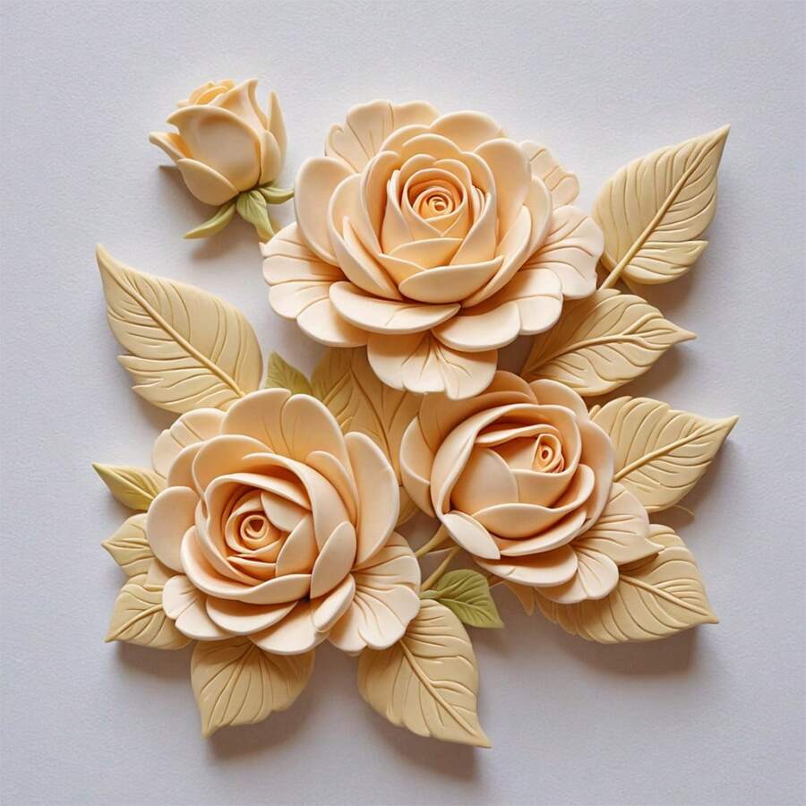 Silicone Fondant Mold, Suitable For DIY Baking Soft Candy, Chocolate, Cake Decoration, Candy, Cookies, Etc., Suitable For Valentine's Day, Spring Festival And Other Holiday DIY Making. - Grey - View 1