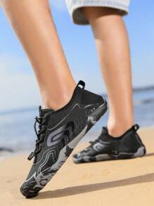 Unisex Indoor Fitness Sports Shoes, Soft Sole Casual Driving Shoes, Couples Beach Sandals, Men's Fashion Sports Outdoor Shoes, Men's Trekking Shoes, Water Shoes, Popular Cross-Border Trekking Shoes, Men's Beach Shoes, Water-Permeable Fitness Outdoor Five Fingers Fishing Swimming Beach Running Shoes