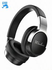 Wireless Headband Headphones Head-Mounted Wireless Bluetooth Headphones, Computer Gaming Competition True Noise Cancelling, Super Sound Isolation Anti-Noise In-Ear Headphones - 新黑色 - 查看 1