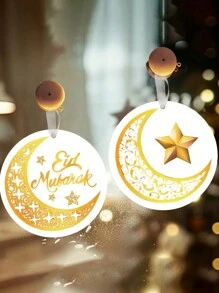 1/2 Stücke Acryl Ramadan Dekoration - Acryl Islamische Dekoration - Eid Mubarak Dekorationen, Ramadan Hängezierrat geeignet für Partys