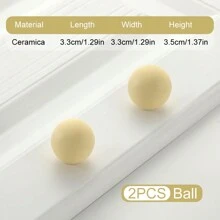 1/2 piezas Perilla/Tirador de gabinete/cajón de cerámica sólida, en lindos colores de macarrón, adecuados para habitación de niños, gabinete de cocina, armario, tocador, tiradores de puerta de gabinete, incluye tornillos