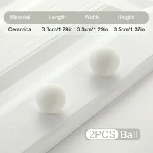 1/2 piezas Perilla/Tirador de gabinete/cajón de cerámica sólida, en lindos colores de macarrón, adecuados para habitación de niños, gabinete de cocina, armario, tocador, tiradores de puerta de gabinete, incluye tornillos