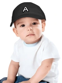 1 件婴儿字母棒球帽，时尚简约，适合春夏季 2 至 3 岁宝宝日常使用 - 彩色 - 查看 2