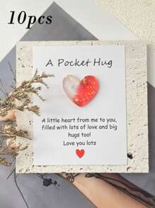 Positive Energy, Emotional Encouragement, Pocket Hug Ombre Heart Design Cards, Home Decor Gifts Suitable For Birthday, Wedding, Valentine's Day Party Gifts For Friends, Family, Couples