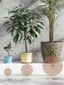 Cubierta de malla para maceta, se puede cortar al tamaño necesario. Estas cubiertas de malla protectoras evitan que los gatos caven en las macetas y vienen con soportes fijos para la plantación - Multicolor - Ver 3