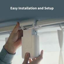 Aqara Smart Curtain Motor E1 Rod Version 1 Pack Requires AQARA Zigbee 3.0 HUB Electric Curtain R For Remote Control And Home Automation Support HomeKit Alexa  Assistant And IFTTT - poleversión - Ver 6