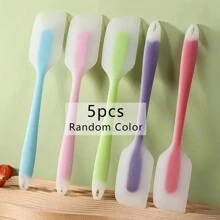 1/3/5/10pcs 8.27x1.5inch小硅胶刮刀厨房小工具烘焙工具多功能一体全包半透明牛油果刮刀蛋糕奶油刮刀耐高温230度奶油刮刀搅拌刮刀 - 彩色 - 查看 10