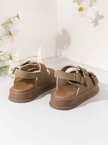 Sandalias para niños 2025, tipo plataforma, suela blanda, cómodas, de estilo deportivo y escolar, resistentes al desgaste, con amortiguación, de estilo casual, para niños y niñas