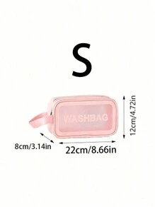 1 Stück modische, hochkapazitive Kosmetiktasche für Damen, tragbare Reisetasche, Aufbewahrungsorganizer für Sommer, Urlaub, Zuhause, Badezimmer, Ferien Make-up Organizer, Badezimmer Accessoires, Schulanfang