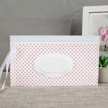 新款便携式轻质卡通婴儿儿童湿巾手拿包湿纸巾容器分配器按扣带袋、纸巾盒架、餐巾架、节日家庭聚会、厨房餐桌装饰适用于家庭厨房卧室客厅餐厅、家居装饰配件、装饰盒、女性婚礼礼物、夏季旅行节日必备品 - 白色 - 查看 10