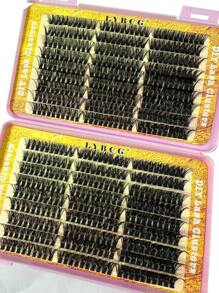 1片装 30D/40D/50D/60D/80D/100D 540/60簇 10-18mm 0.07mm CC卷翘簇状假睫毛，自然妆效，混合装，DIY睫毛嫁接，浓密假睫毛簇 - CC - 查看 5