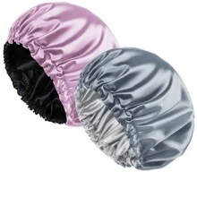 Kit 2 Double-Sided Satin Caps - Sleeping Cap - Multicolor - View 3