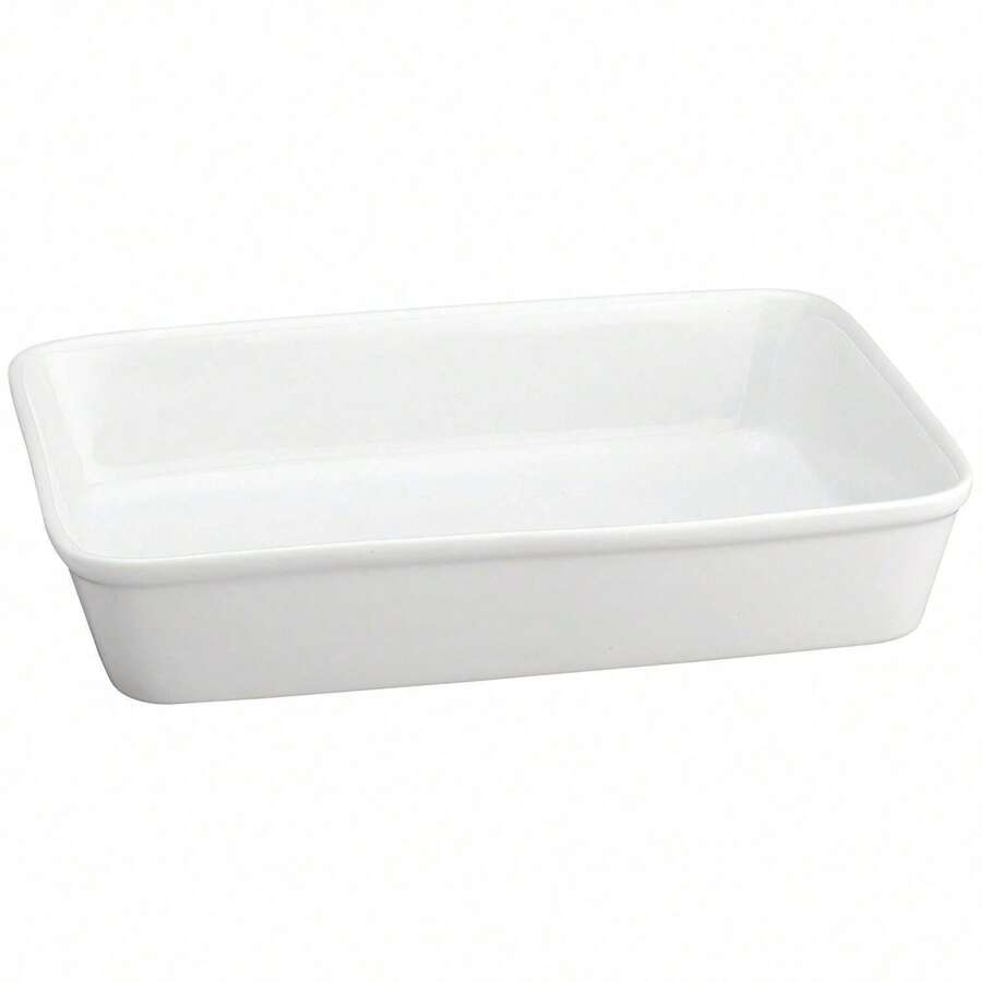Rectangular Baking Dish Roasting Lasagna Pan, Fine White Porcelain, 13-Inches X 9-Inches X 2.5-Inches, 13 X 9