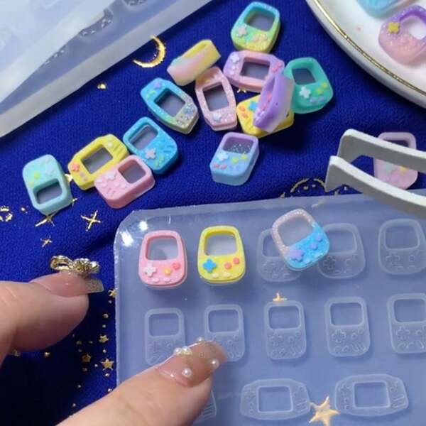 Resin Casting Mold Accessories, Silicone Molds For Resin Keychain Crafts DIY, Resin Liquid Molds