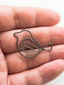 30pcs Or 60pcs Small Bird Shaped Paper Clips For Office Supplies, Wedding And Gifts(Silvery, Golden, Black And Rose Golden Color ),Back To School,School Supplies