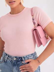 Casual Summer Blouse - 淺粉色 - 查看 1