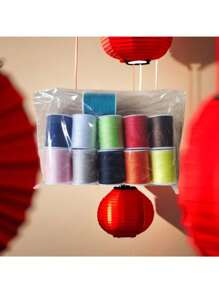 11 Rolls Mixed Color Sewing Thread, DIY Sewing Thread For Sewing Clothes, Handmade DIY Embroidery, Compatible With Hand Sewing And Machine Sewing - Multicolor - View 11