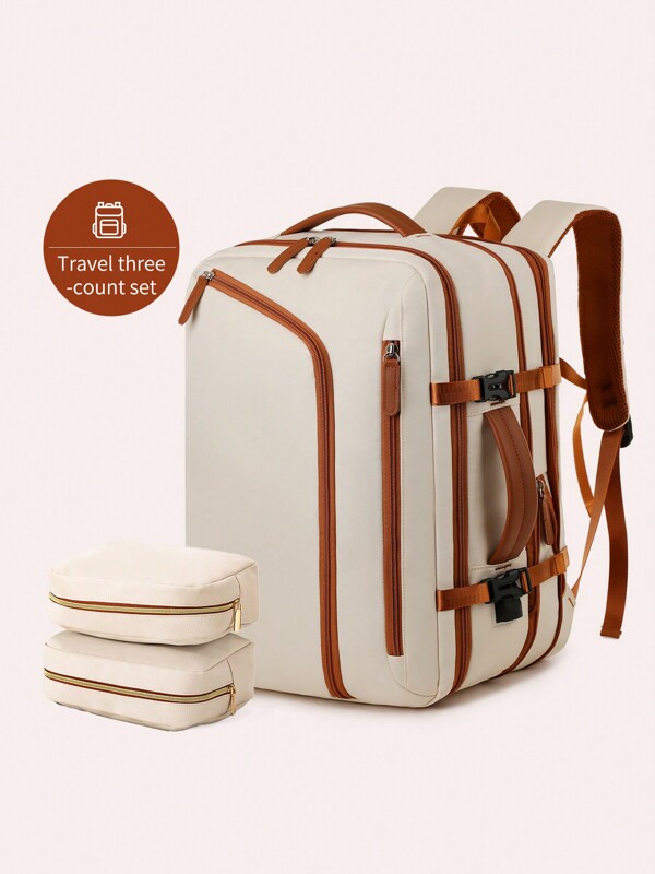 Carry On Travel Backpack For Men Women, Flight Approved 40L Personal Item Backpack With 3 Packing Cubes, Travel Bookbag For Weekender, College, Office Travel Bag For Suitcase Overnight Bag Gym Bag Duffle Bag Weekend Bag Duffel Bag For Luggage Carry On Bag College Bag Luggage Bags Weekender Bag Hospital Bag Holiday Waterproof Bag Winter