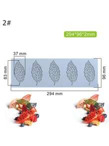 1pc Silicone Mold Coral Sugar Lace Mat DIY Silicone Cake Lace Mold For Cake Edge Decoration 3D Hollow Leaf Mold, Candy Mold For Gum Paste, Chocolate, Frosting, Butter, Soap - Multicolor - View 12
