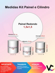 VIA CORES Party Backdrops - 彩色 - 查看 3