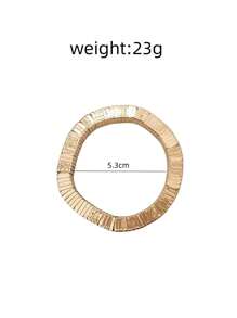 1pc Handmade Beaded Stretch Metal Bracelet Set, Retro Exaggerated High-End Daily/Business/Travel Wear - Beaded Bracelet - View 2