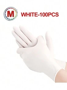White Disposable Nitrile Gloves, Household Cleaning Gloves For Kitchen, Bathroom, Cleaning, Food Handling, Tattooing, Beauty, Hair Dyeing, Pets, Salons, Cleaning Supplies, Household Tools - White - View 19