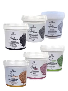 100% Natural Green Facial, Body And Hair Clay With Lightening Effect Reduces Oily Skin Blue Moon - verde - 查看 2