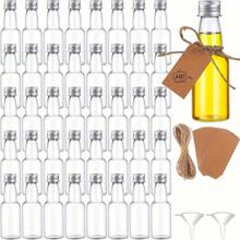 30 Stück Mini Spirituosenflaschen Set, 25ml, 50ml, 100ml, 150ml Plastik Spirituosenfläschchen, Mini Plastik Schnapsfläschchen mit Deckeln, 2 Flüssigkeitstrichter und Beigefarbene Etiketten, Mini Weinflaschen, Heißsaucenflaschen, Schnapsfläschchen, Mini Saftflaschen - Silberne Kappe - Übersicht 13