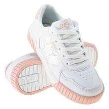 Bejo Girls Bates Trainers (White/Pink/Yellow)