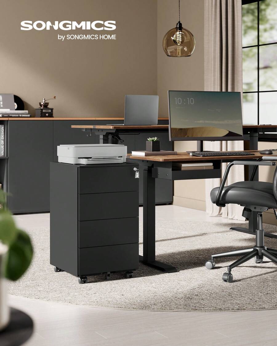 SONGMICS Office Cabinet - Black - View 1