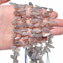 1 Strand 10-14mm Irregular Natural Gravel Chips Stone Beads, Crystal Jade Stone For Earrings Bracelet Necklace Beading Diy Charm Jewelry Accessories 7.5inch - Irregular Stone Beads - View 8