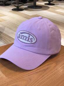 字母刺绣红色棒球帽，男女通用软顶棒球帽，春夏 - 彩色 - 查看 13