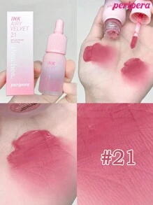 Peripera K-Beauty Ink Airy 絲絨唇釉，高顯色、長效持久、輕盈無感、無麩質、無防腐劑，絲絨霧面液態唇膏，滑順持久 - #21 Fluffy Peach - 查看 5